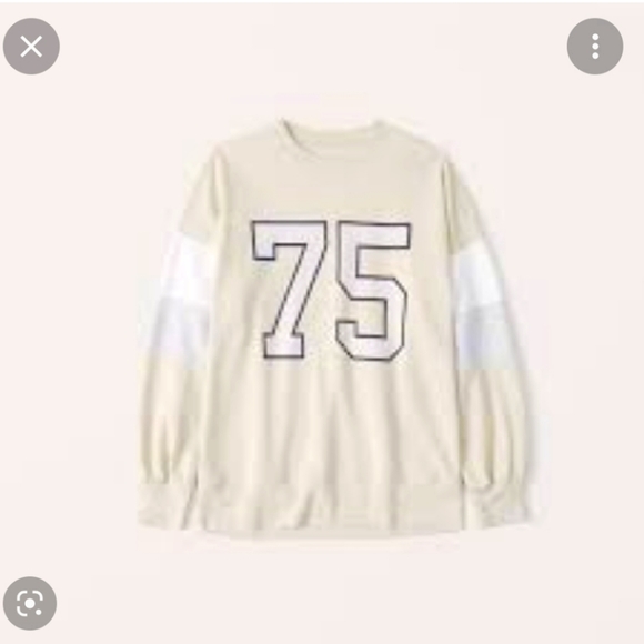 Ambercrombie & Fitch Oversized Boyfriend Graphic Sweatshirt - Picture 1 of 2